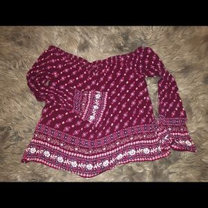 Off the shoulder top from aeropostal